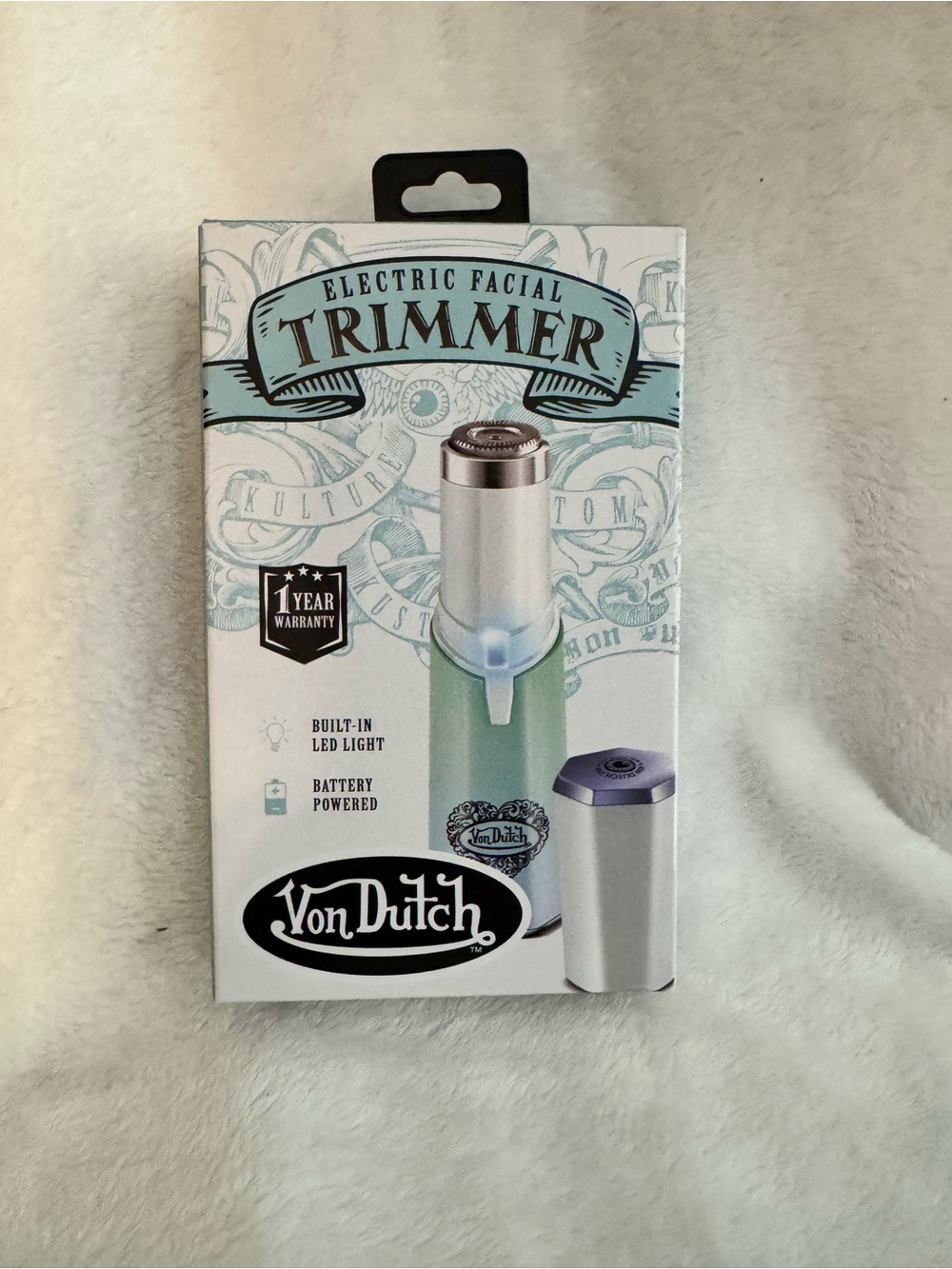 Von Dutch Electric Facial Trimmer - Mint Green & Silver